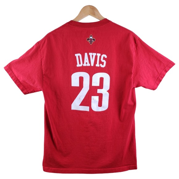 Adidas Men's New Orleans Pelicans NBA Anthony Davis T-Shirt Size Large Red - Picture 9 of 15